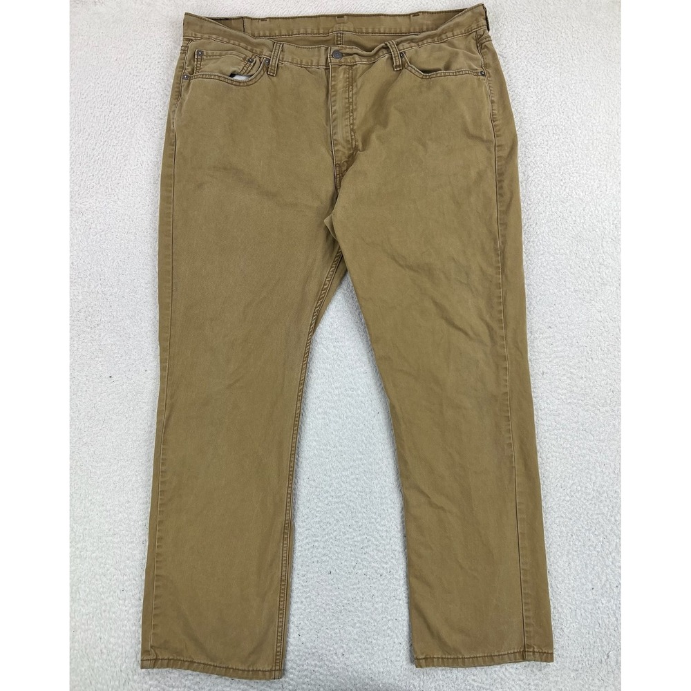 Levis 514 Jeans Mens 42x32 Beige Regular Straight Cotton Denim WaterLess Pants
